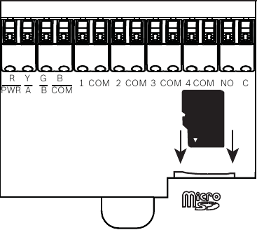 Insertando una tarjeta MicroSD