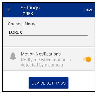 Configuraci&oacute;n del canal