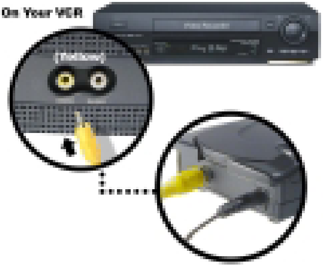 Conexi&oacute;n de la c&aacute;mara a la VCR para grabaci&oacute;n