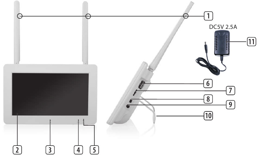 DESCRIPCI&Oacute;N DE LAS PIEZAS - Monitor