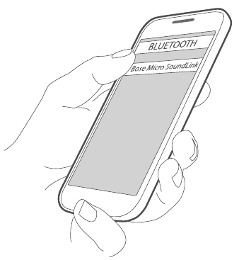 Conectar usando el men&uacute; de Bluetooth - Paso 2