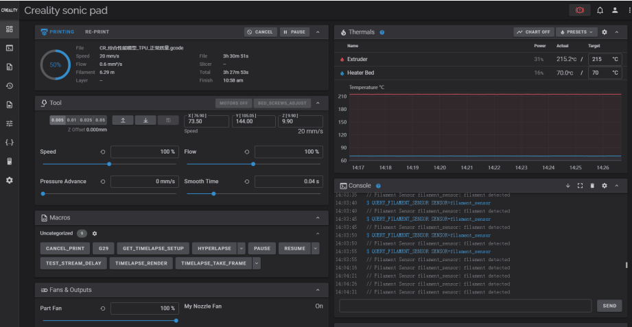Inicio de sesi&oacute;n en segundo plano de Fluidd LAN