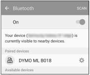 Ajustes de Bluetooth