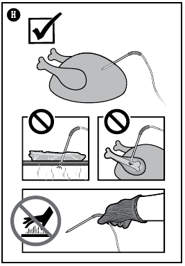 Colocaci&oacute;n de la sonda en la carne