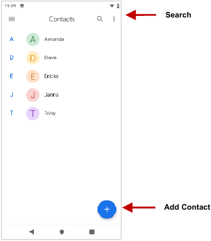 Abrir contactos