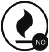 No colocar cerca o dentro del fuego