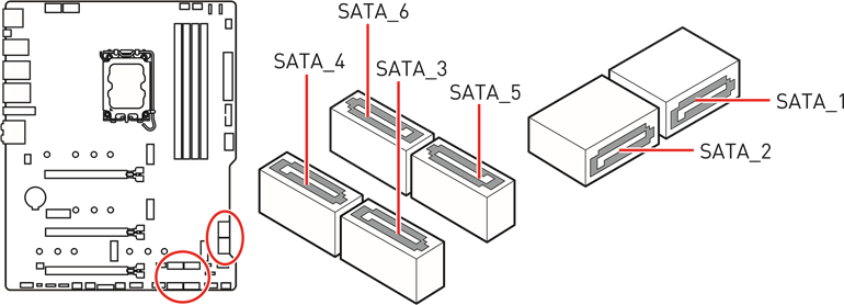 SATA_1~6: Conectores SATA 6Gb/s