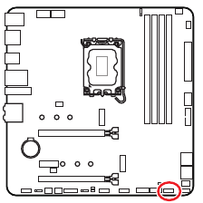 Conector del m&oacute;dulo TPM