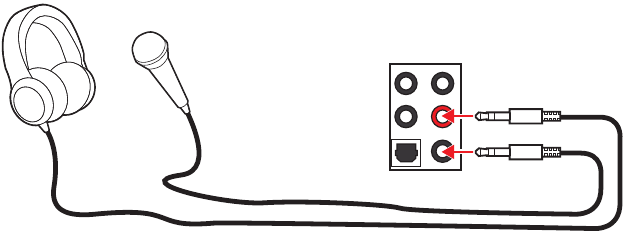 Diagrama de jacks de audio para auriculares y micr&oacute;fono