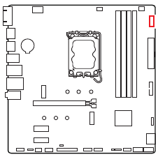 Imagen de los LED EZ Debug