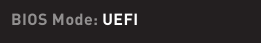 Modo BIOS en la parte superior de la pantalla del BIOS