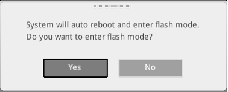 Reiniciar y pulsar Supr y luego M-FLASH para entrar en el modo flash