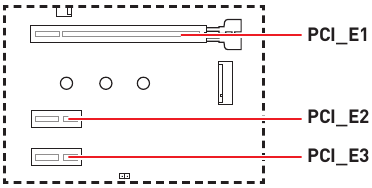 Descripci&oacute;n general de las ranuras de expansi&oacute;n PCIe