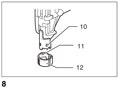 Use el adaptador de nariz