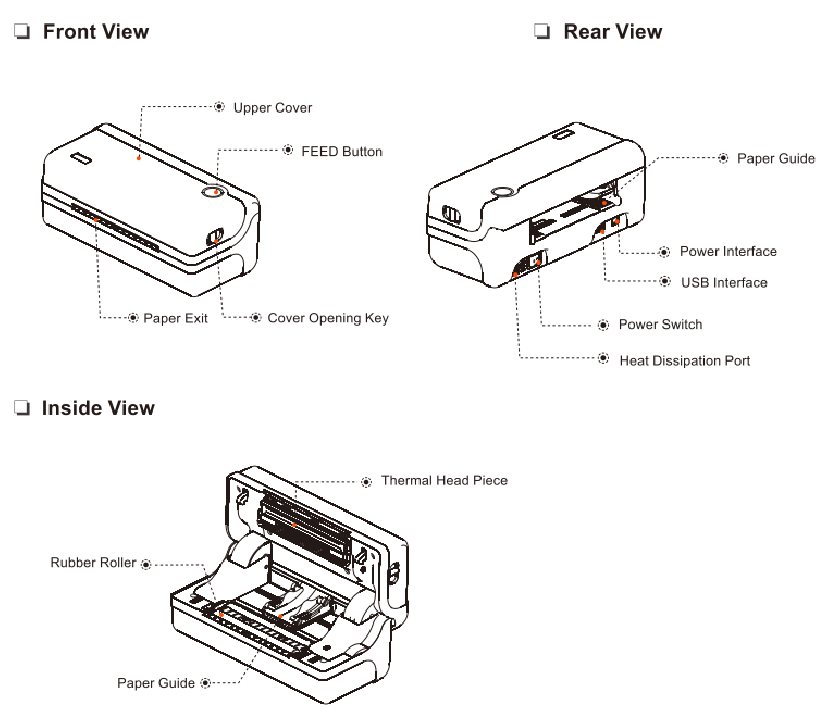 Ribbon Rp420 Manual de la impresora de etiquetas Rongta Technology RP420, RP421 ...