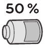 Imagen de mantener el nivel de la bater&iacute;a al 50% para aumentar su vida &uacute;til
