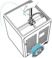 Retirar filamento de tubo PTFE