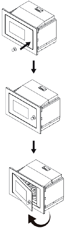 Abrir la puerta del horno