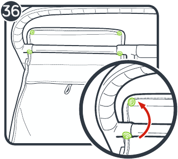 EXTRACCI&Oacute;N DE LA ALMOHADILLA DEL ASIENTO - Paso 5