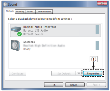 Comprobaci&oacute;n de la salida de audio - Paso 1