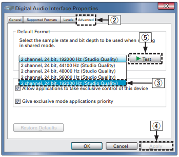Comprobaci&oacute;n de la salida de audio - Paso 2