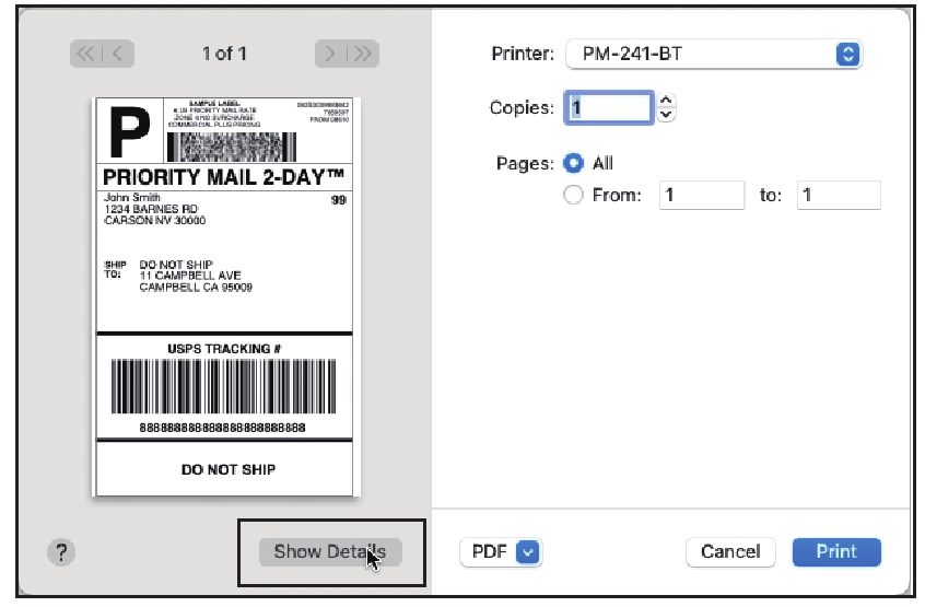 macOS - Configuraci&oacute;n de la impresora - Paso 3