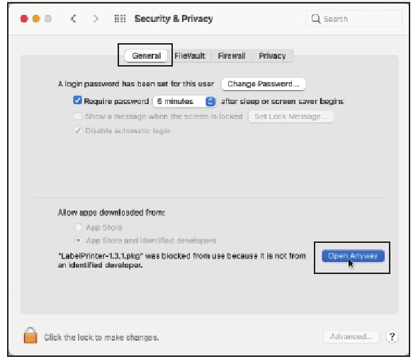 macOS - Ajustes de seguridad y privacidad - Paso 3