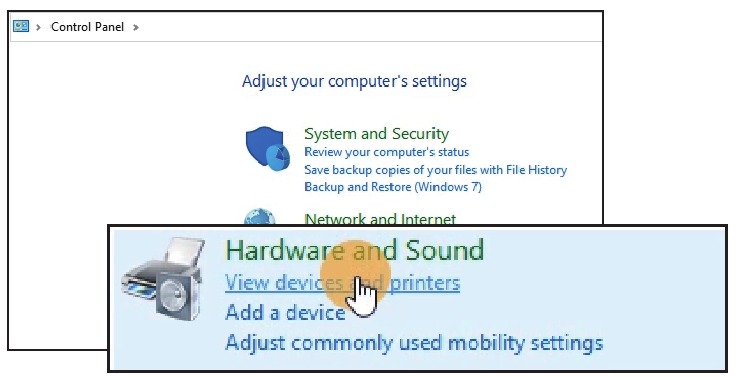 Soluci&oacute;n para no encontrar la impresora (Windows) - Paso 1