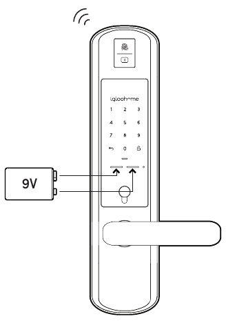 Arranque de emergencia de 9 V - Paso 1