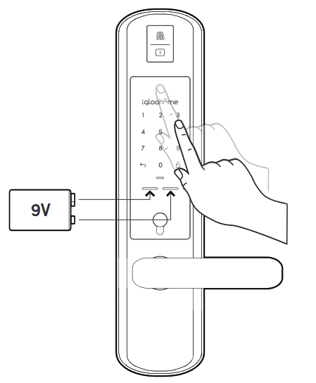 Arranque de emergencia de 9 V - Paso 2