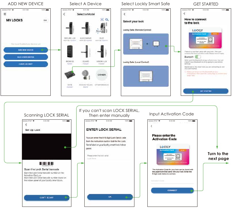 Conexi&oacute;n de su Lockly Smart Safe - Paso 1