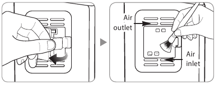 Limpieza del sensor de calidad del aire