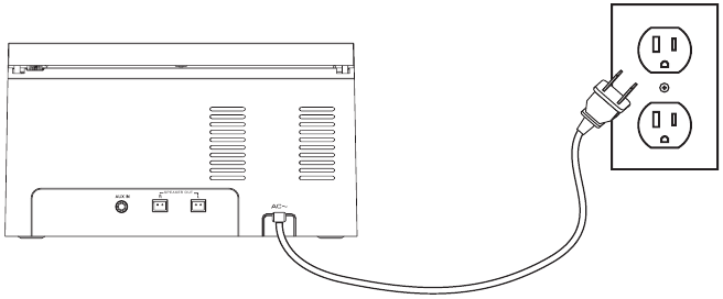 Configuraci&oacute;n: conexi&oacute;n del cable de alimentaci&oacute;n CA