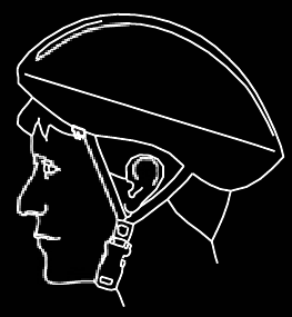 Casco ajustado incorrectamente