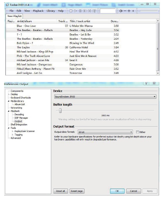Para reproducir m&uacute;sica desde Windows PC a trav&eacute;s de Foobar2000