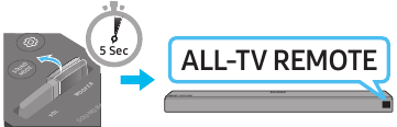 Ajuste del volumen con un mando a distancia del televisor - Paso 3
