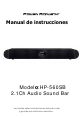 Power Acoustik HP-560SB Manual De Instrucciones