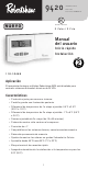 Robertshaw 9420 Manual Del Usuario