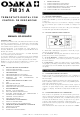 Osaka FM 31 A Manual De Usuario