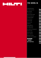 Hilti TE DRS-S Manual De Instrucciones