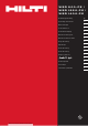 Hilti WSR 1250-PE Manual De Instrucciones
