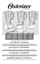 Osterizer 870-13 Manual De Instrucciones