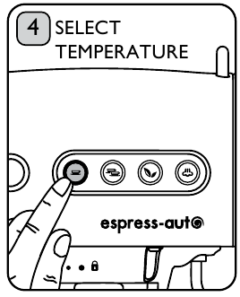 Selecci&oacute;n de la temperatura deseada