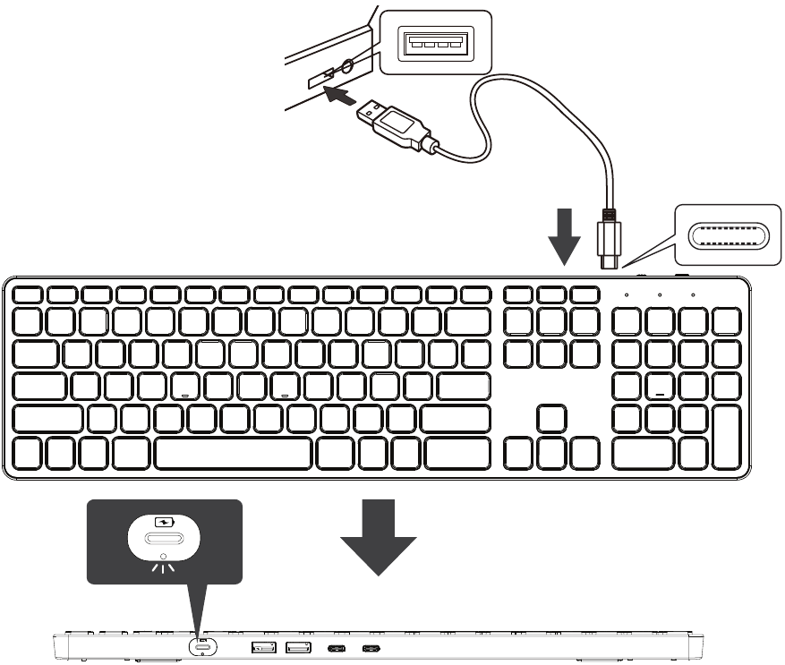 C&oacute;mo conectar/cargar el dispositivo