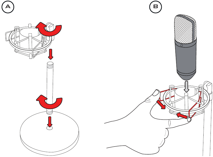 Instalaci&oacute;n del soporte de mesa y el soporte antivibraci&oacute;n