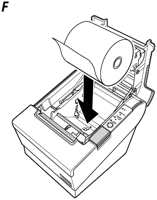 Instalaci&oacute;n de papel en rollo - Paso 2