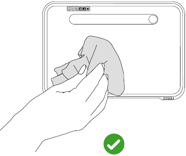 Cuidado: limpieza con un pa&ntilde;o h&uacute;medo