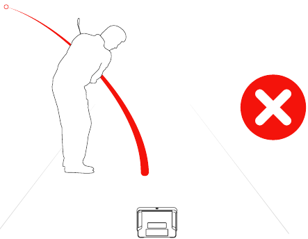 Consejos: no se registran los golpes extremadamente bajos y amplios