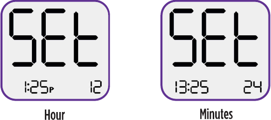 Para configurar la hora