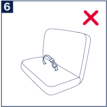 Tipos de cinturones de veh&iacute;culo incorrectos - Ejemplo 6